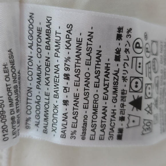 LEVIS BRAND WOMEN'S WHITE STRETCH JEANS SIZE 26W MEDIUM - Picture 6 of 13